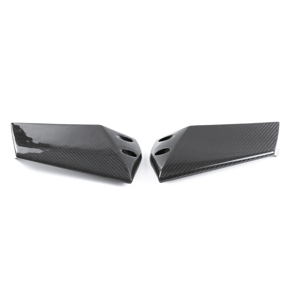 ملحقات تعديل ألياف الكربون قاطرة الدراجة النارية جناح الرياح الثابت العلوي من الكربون الجاف