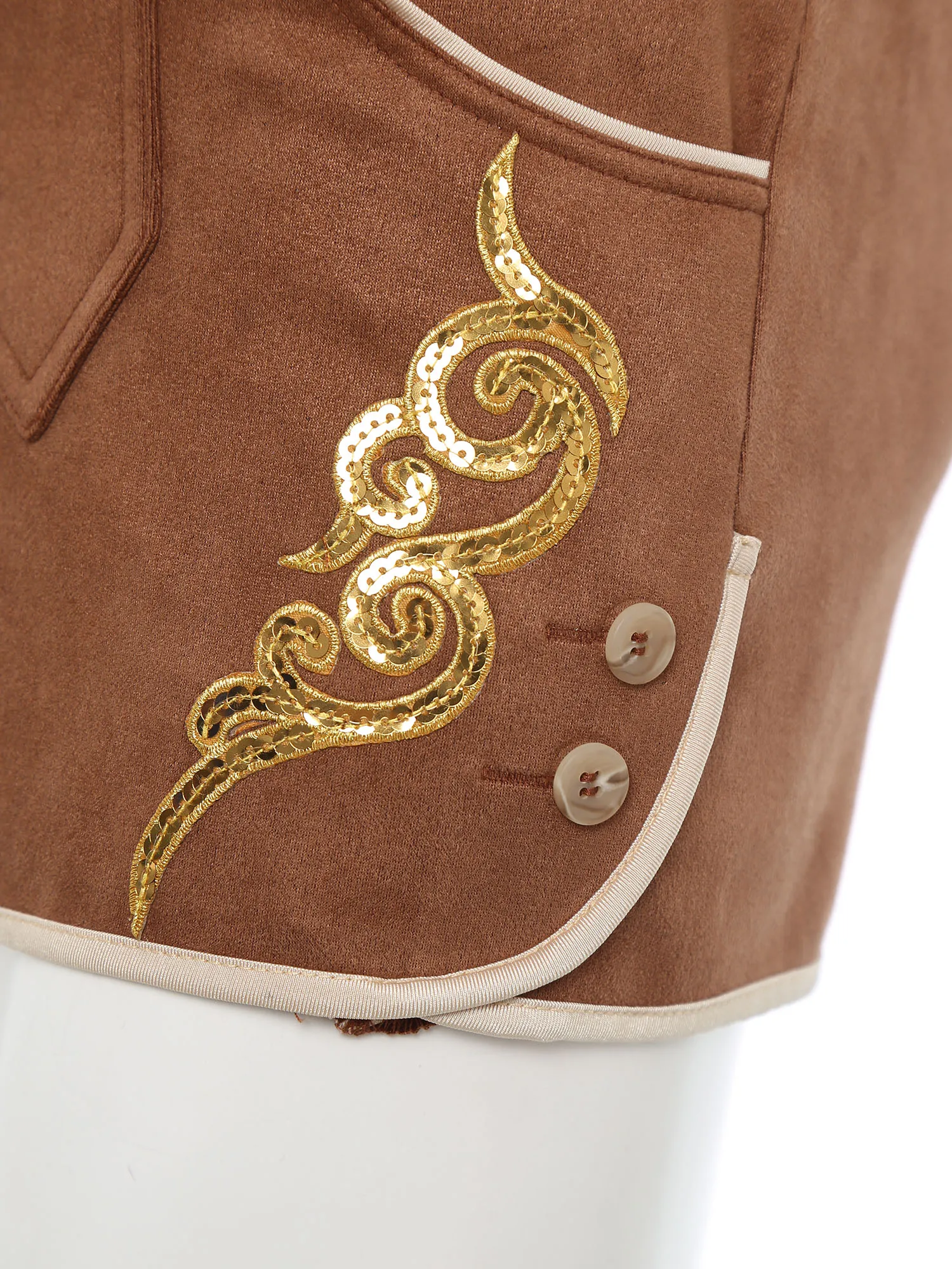 

Мужские шорты для борьбы в стиле ретро в немецком стиле Октоберфест, декор пуговиц, расшитые блестками, шорты из искусственной замши с вышивкой для фестивалей, рейв-вечеринка, клуб