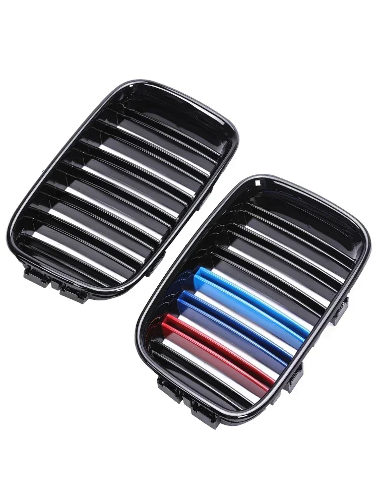 Intake Lower Front Bumper Kidney Grille Gloss Black Matte Multi Color Twin Slat Grills for BMW 3 Series E36 LCI (1992-1999)