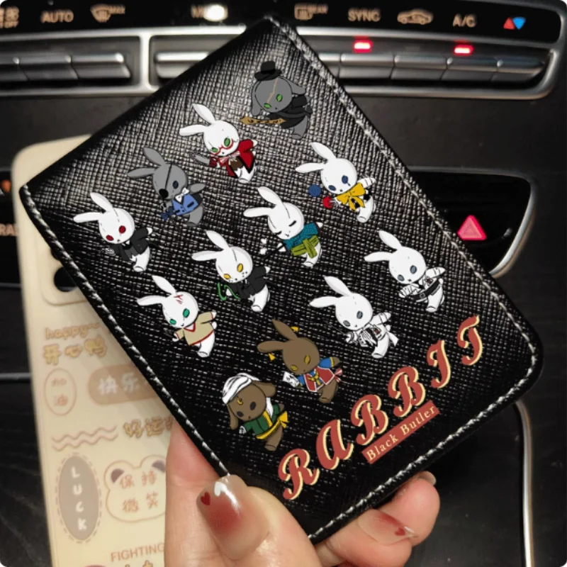 Anime Black Butler Rabbit Fashion Wallet PU Purse Card Cash Holder Bag Cosplay Gift B1763