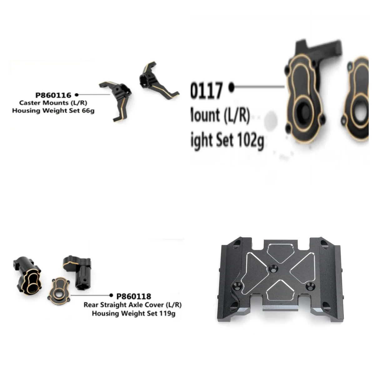 

RGT Spare Parts P860116 P860117 P860118 P860119 For EX86170 1/10 RC Electric Remote Control Off-road Vehicles Cars