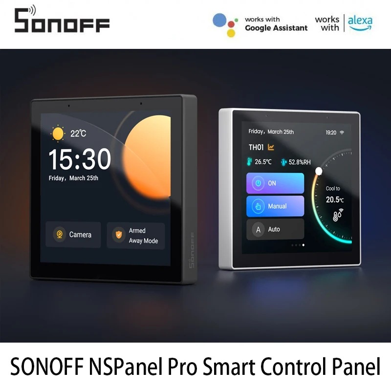 SONOFF NSPanel Pro Smart Home Control Panel Smart Scene Wall Switch EU/ US Smart Home Thermostat Display Switch Woks With Alexa