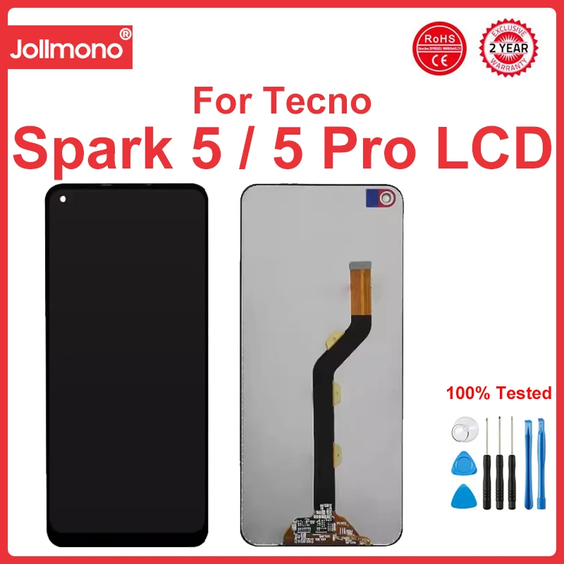 

ЖК-дисплей для Tecno Spark 5 Air KD6a, дисплей для Tecno KD6 LCD Tecno Spark 5 Pro KD7 KD7h KD7s LCD