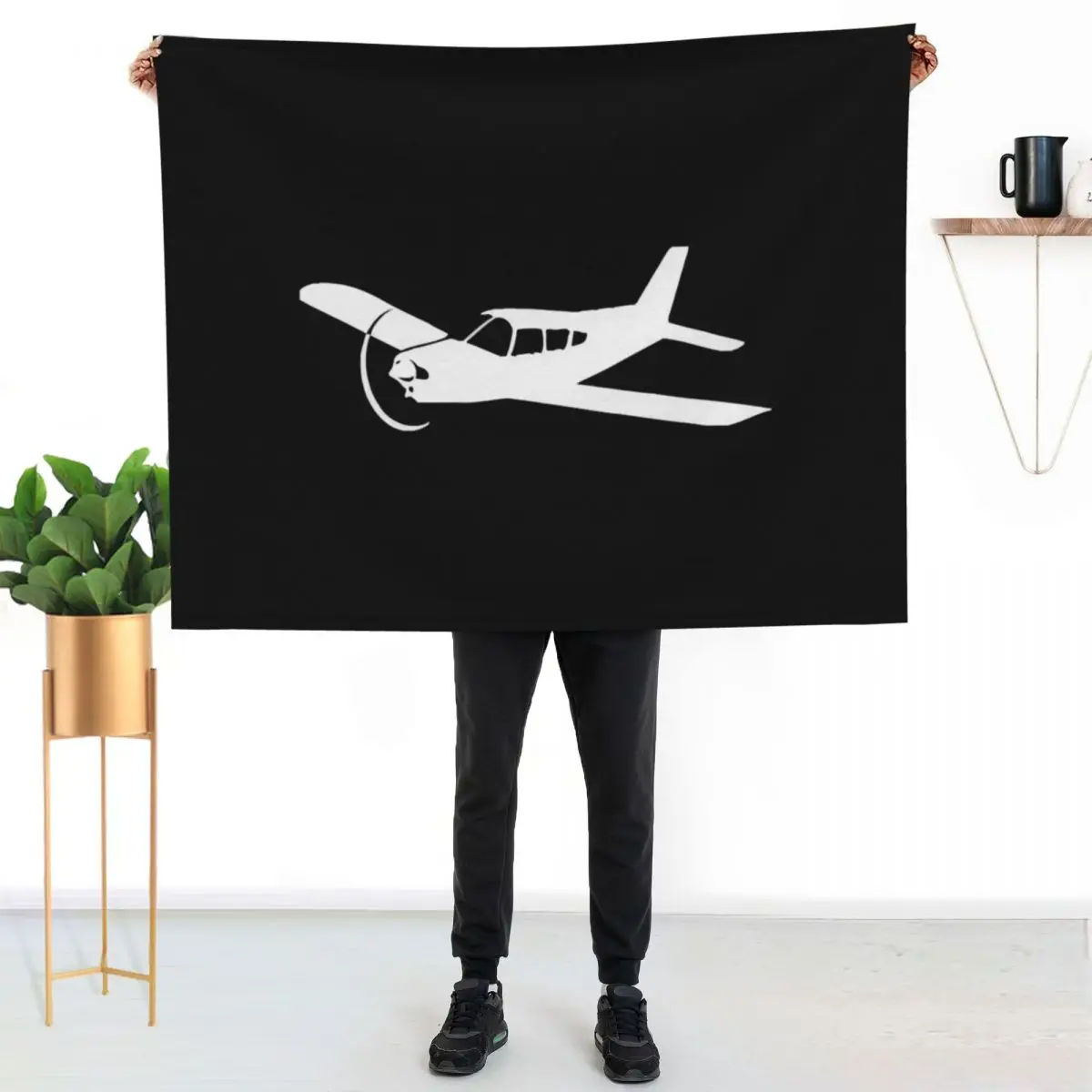 Piper Pa 28 aircraft Throw Blanket Bed Fashionable christmas gifts For Baby Soft Big for sofa Blankets For Baby Blankets