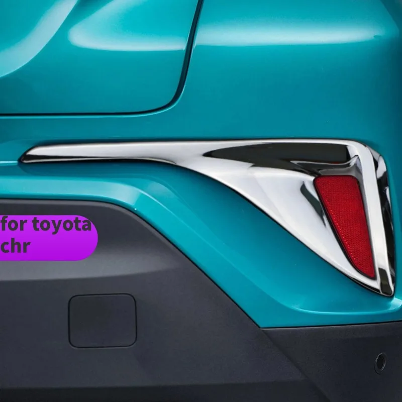 

Car Rear Bumper Lamp Fog Light Cover ABS Chromium Styling Trim Molding Garnish Frame for Toyota C-HR CHR 2017 - 2022