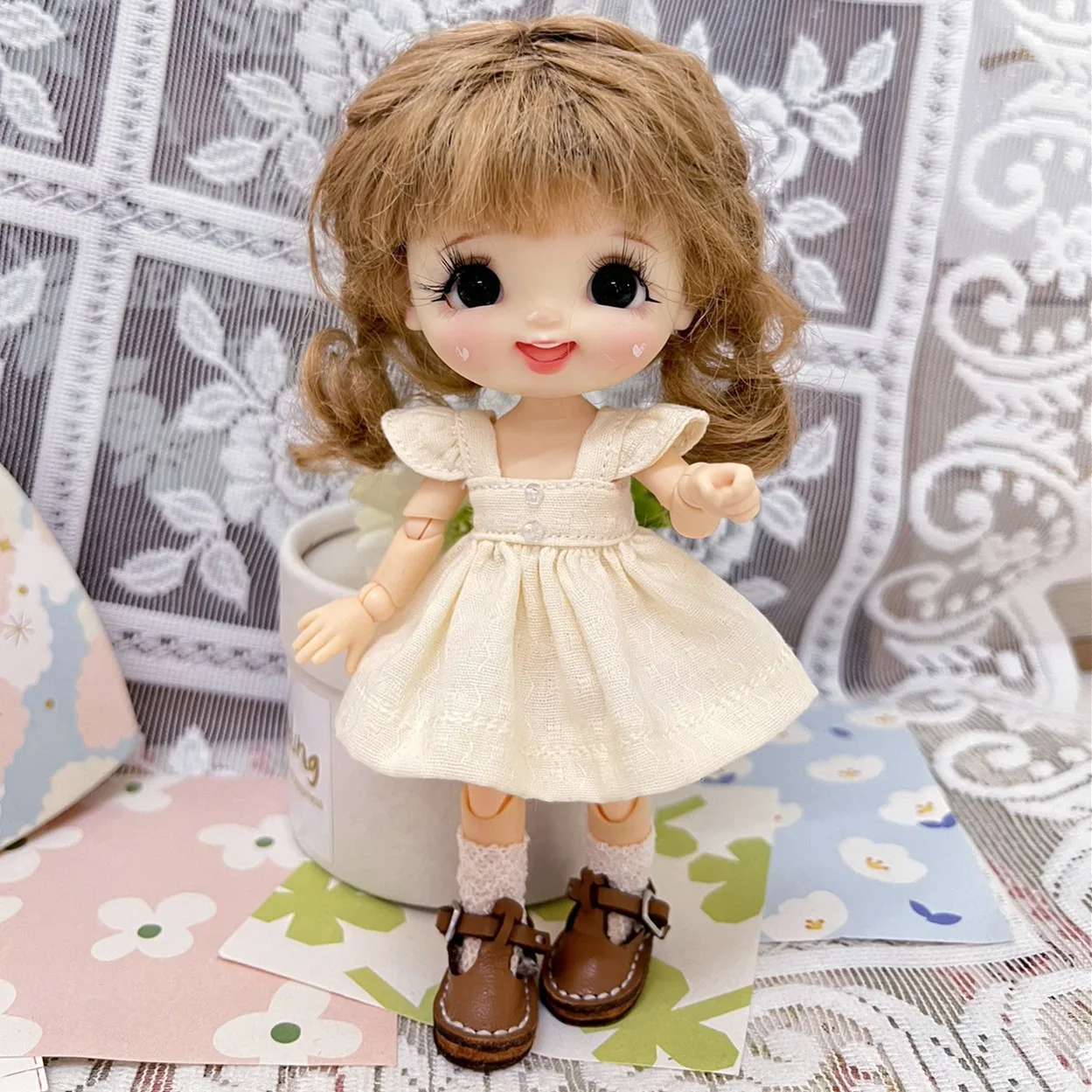 OB11 Doll Clothes Cute Dress For YMY P9 1/12 BJD Dolls