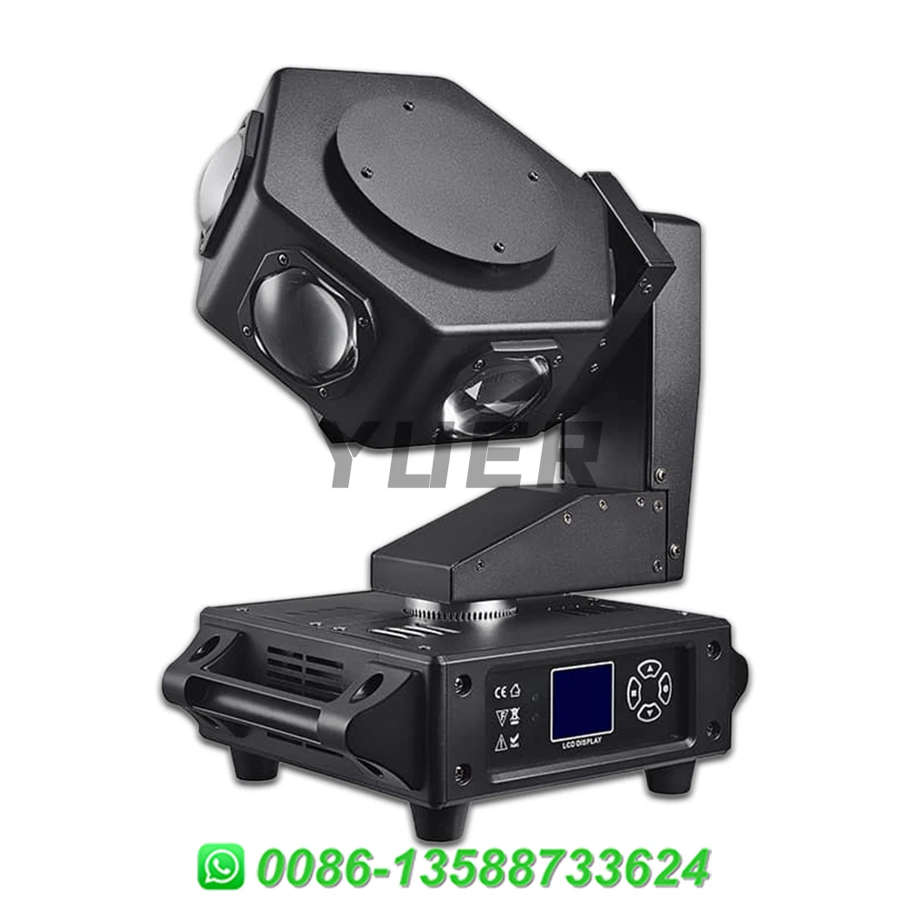 Imagem -02 - Rgbw Led Movendo Luz Principal Ufo Feixe Girar Luzes Efeito Meteoro Dmx512 para dj Discoteca Clube de Casamento Efeitos de Palco 6x40w Novo