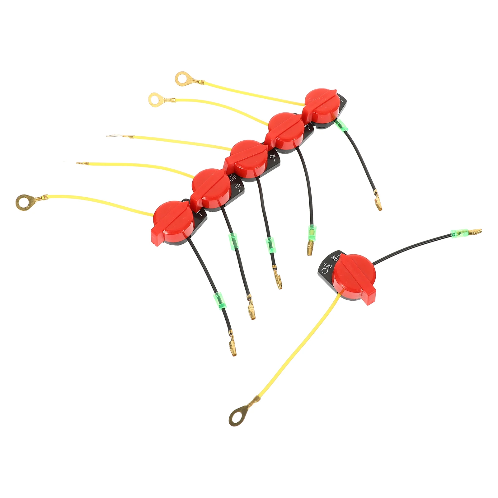 

6pcs Engine Stop Switch for Machines Pump Tractor Mower Copper Reliable Safe Long Durability Easy Generators Parts Car