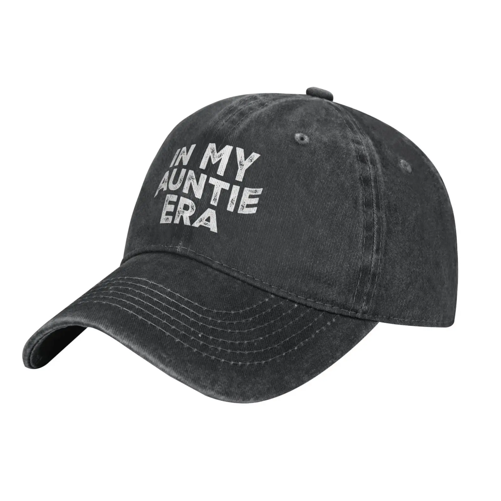 In My Auntie Era Baseball Cap Adult Denim Hat Washed Cotton Fashion Cap Unisex Adjustable Streetwear Outdoor Sports