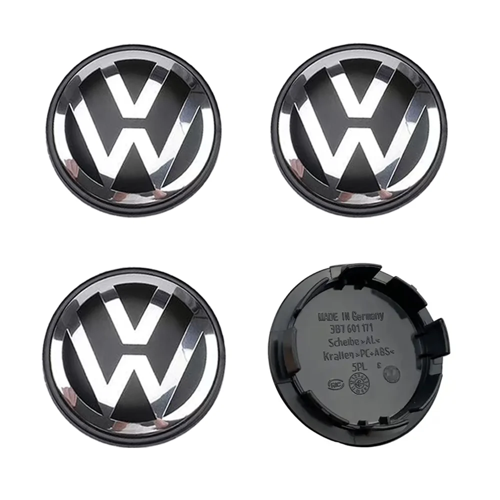 4pcs 55mm 56mm 65mm 70mm 76mm ABS Car Styling Wheel Center Cap Hub Covers Badge Accessories For VW Volkswagen 3B7601171