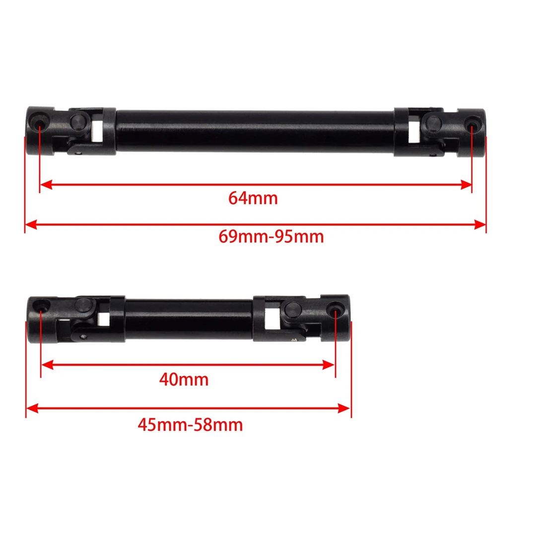 Steel Center Drive Shaft for 1/24 RC Crawler Car Axial SCX24 AXI00005 Jeep Gladiator Upgrade Parts