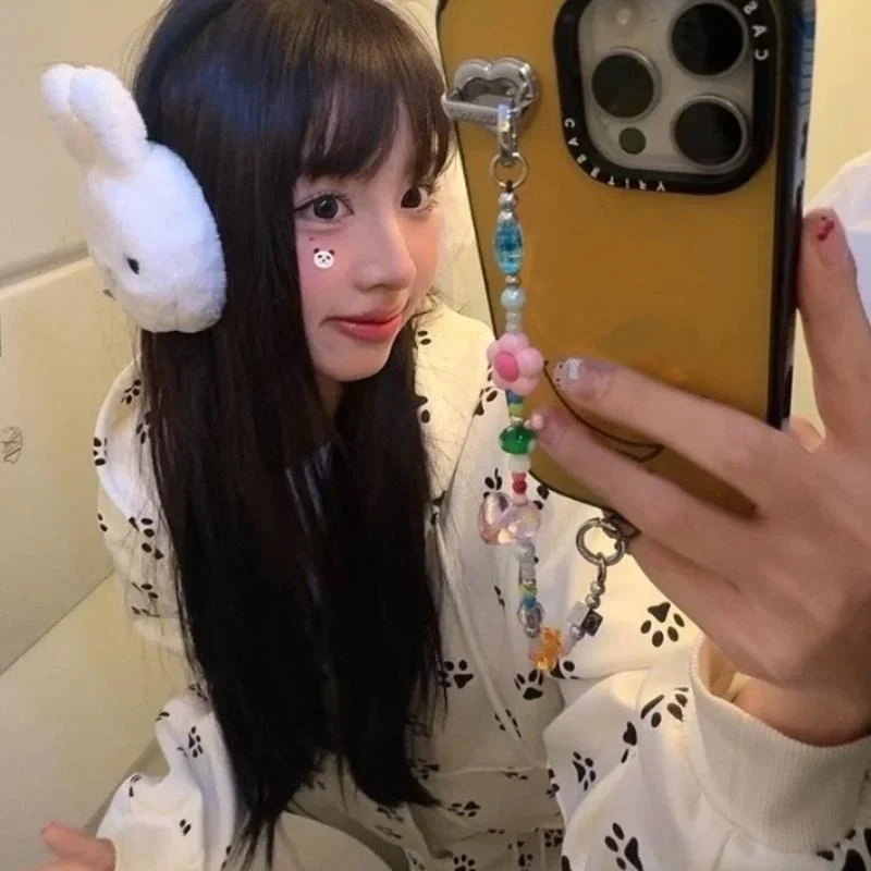 Miffy cache-oreilles nouveau hiver couple et étudiant cyclisme anti-gel cache-oreilles dessin animé anti froid en peluche cache-oreilles fille cadeau chaud