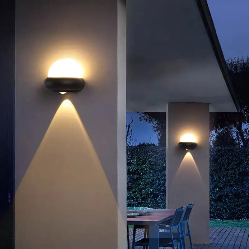 Imagem -02 - Outdoor Waterproof Acrílico Wall Light External Wall Sconce Lamp Jardim Iluminação Home Decor Street Luminaire Fixture