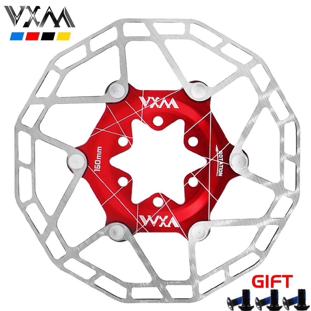 

VXM Floating Bicycle Disc Brake, Ultralight Pad, MTB Bike Disc Rotor, Super Heat Dissipation, Applicable to Bicycle Brake, 160mm