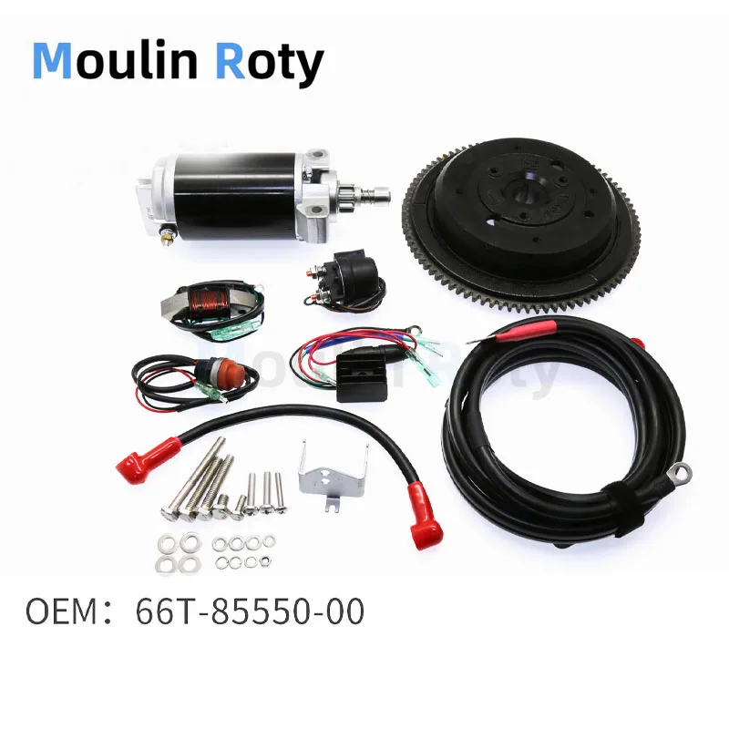 

The Electric Start Kit 66t-85550-00 for Outboard Motors Is Suitable for Yamaha Parsun Hangkai 2-Stroke 40 Horsepower Electric Start Accessories, New Model