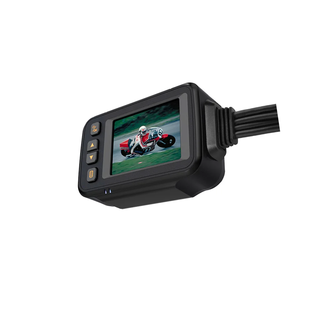دراجة نارية مسجل قيادة 720P عالية الوضوح عدسة أمامية وخلفية مقاوم للماء قاطرة ركوب مسجل الكاميرا #2
