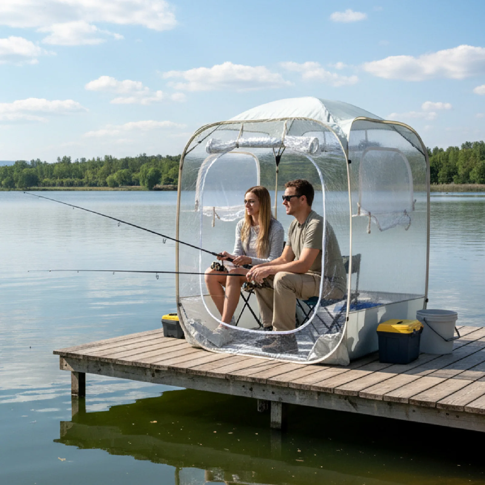 

Портативная одноместная палатка из ПВХ, водонепроницаемая, устойчивая к УФ-излучению, для кемпинга, рыбалки, спортивных мероприятий, снаряжение для активного отдыха