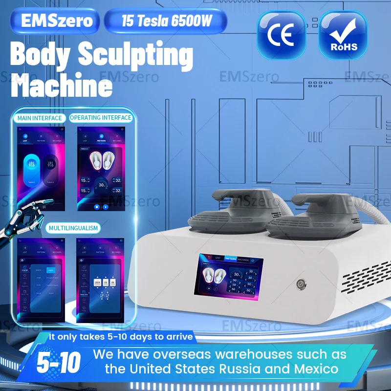 

EMSzero 6500W Machine 2025 EMS NEO Body Slimming Sculpting Fat Burning Nova Weight Lose Electromagnetic Muscle