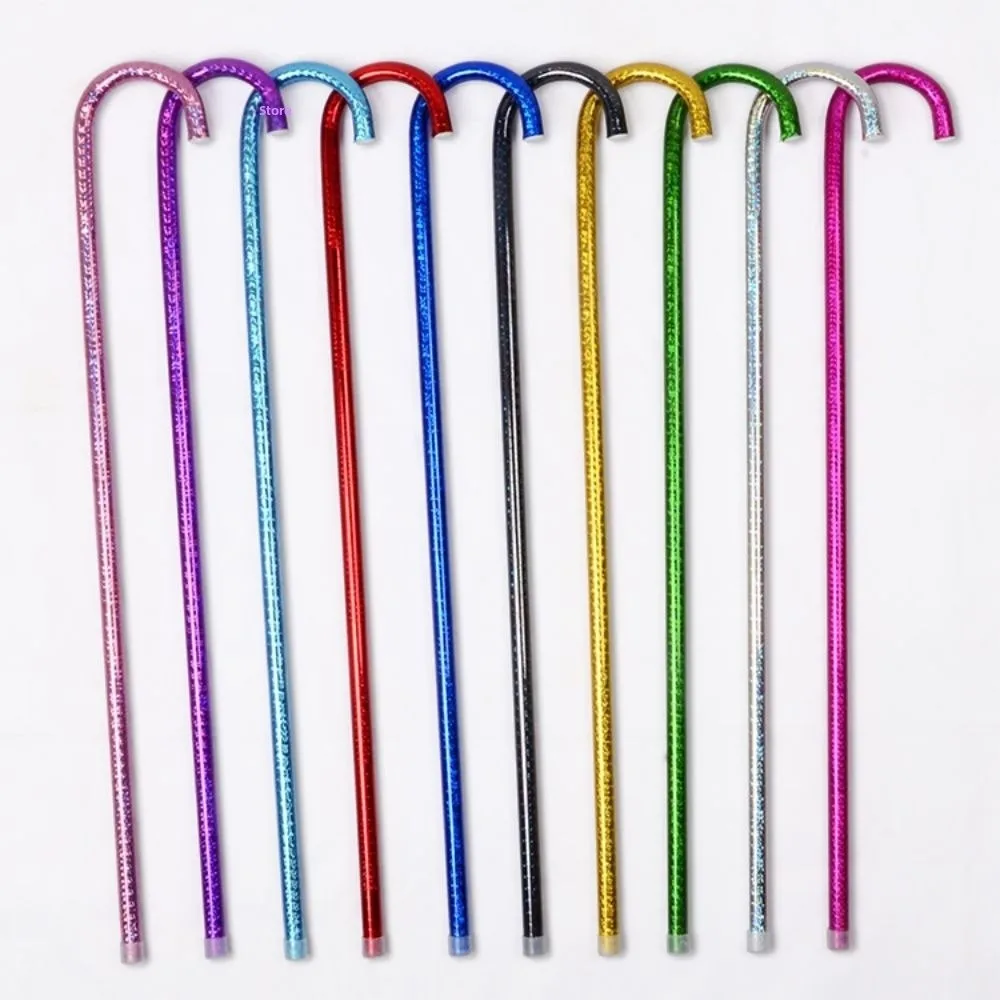60cm Adult Children's Laser Dance Cane Diameter 1.6cm 10 Colors Belly Dance Performance Stick Jazz Dance Props