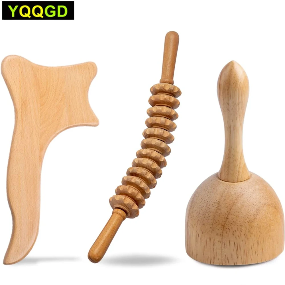 

Wood Therapy Massage Tools,Maderoterapia kit,Wooden Lymphatic Drainage Tools,Wooden Handheld Massage Cup,Therapy Massage Roller