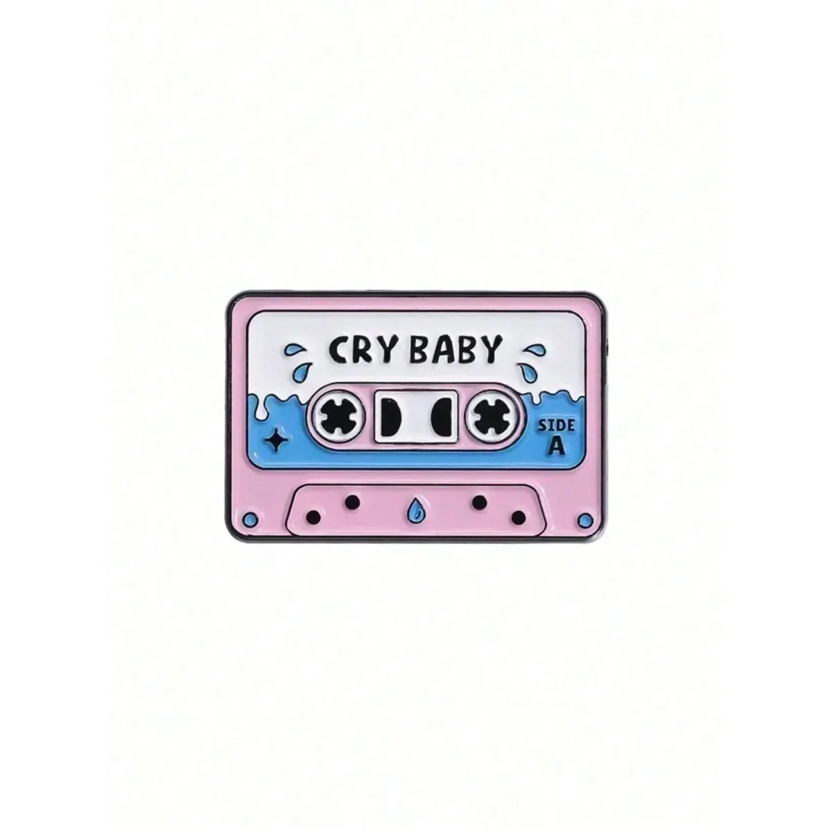 Creative and Fashionable Cassette Style Metal Brooch Cartoon Music Theme Series, Environmentally Friendly Alloy Badge Brooch