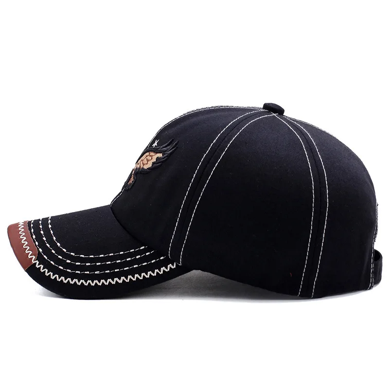 Hats Men'S And Women'S Four-Season Shade Baseball Cap Eagle Embroidery Korean Version Trendy Casual Couple Sunscreen Sun Hat