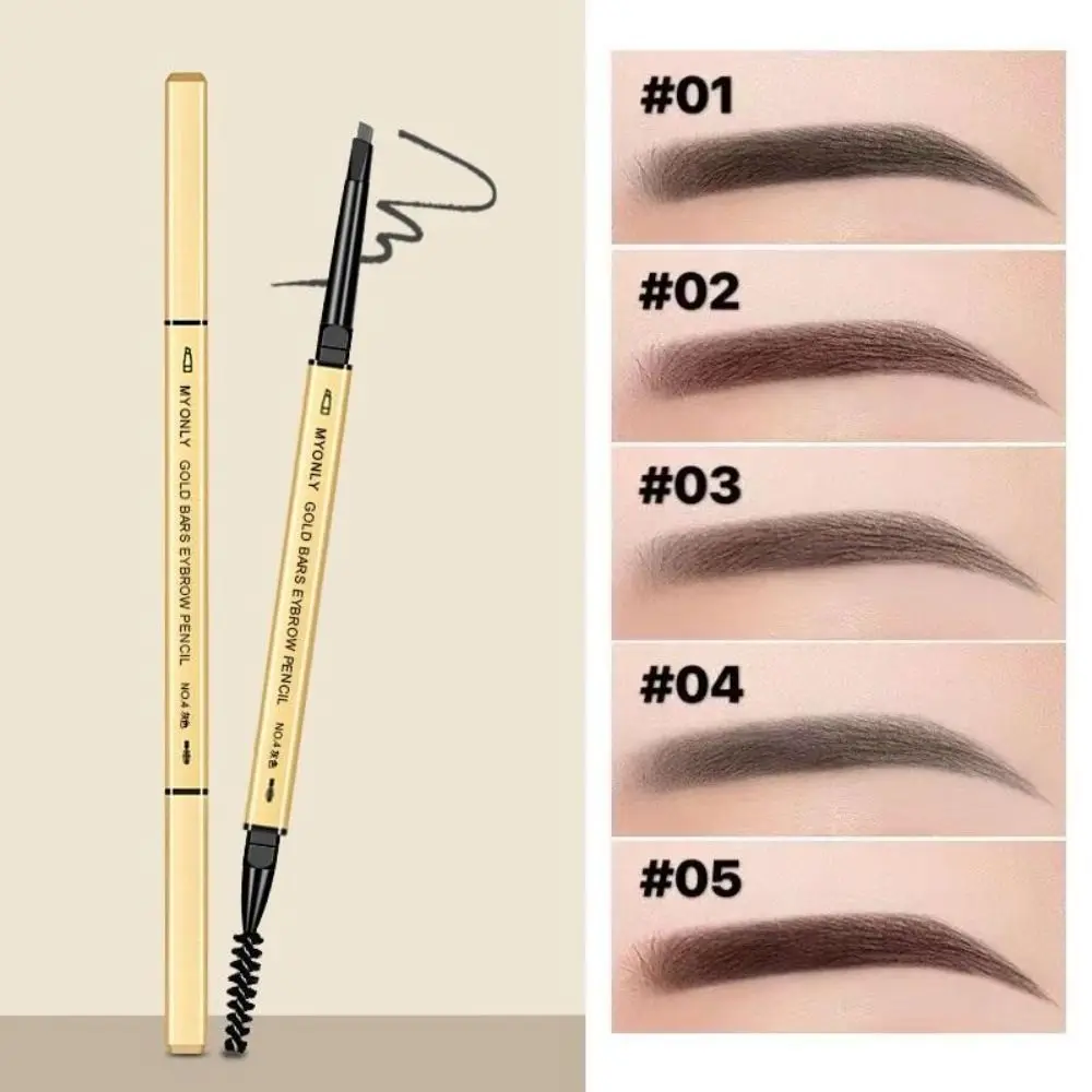 

Fashion Double Head Eyebrow Pencil Triangular 3D Eyebrow Pen Waterproof Beauty Eyebrow Brush Beginners