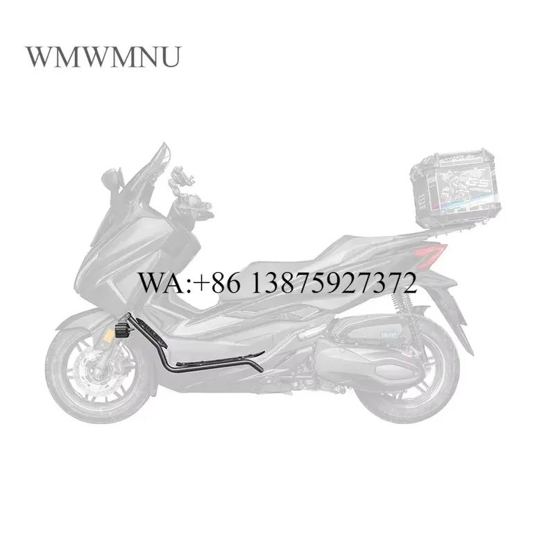 Wmwmnu for 350 Stainless Steel Aluminum Alloy Anodized 3D Scan 5mm 8mm Scooter Bar Guard Motorcycle Crash Bar Bumpers