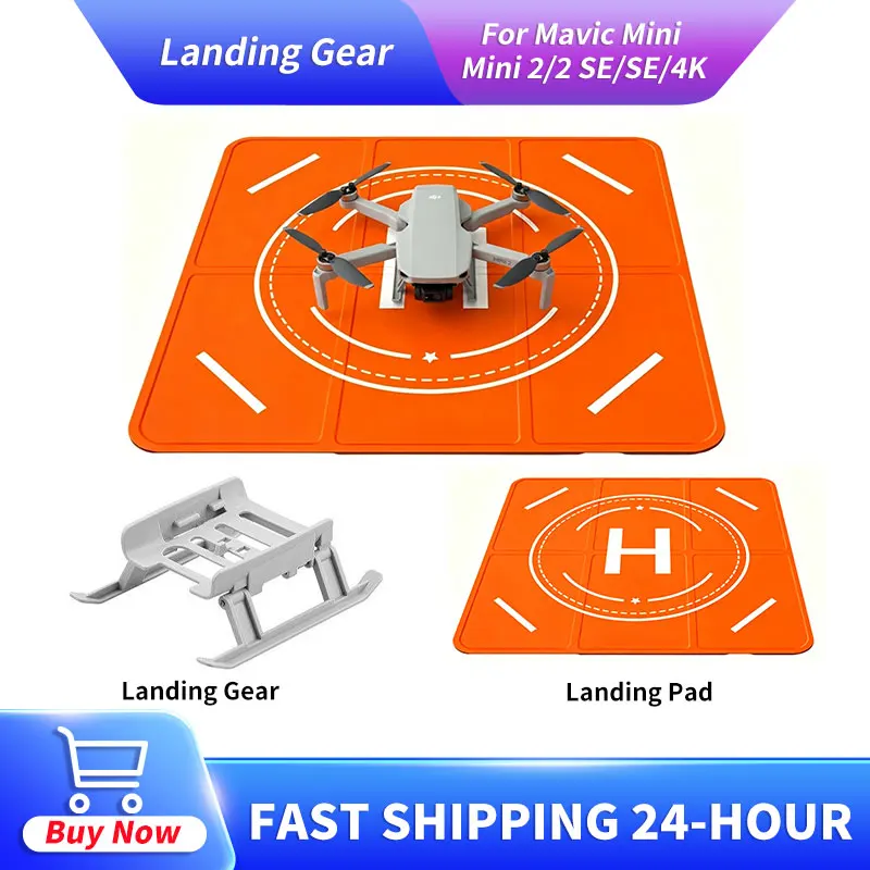

Foldable Landing Gear Portable Landing Pad Combo Set Heighten Support Protector for Mavic Mini Mini 2 2 SE SE 4K Spare Parts