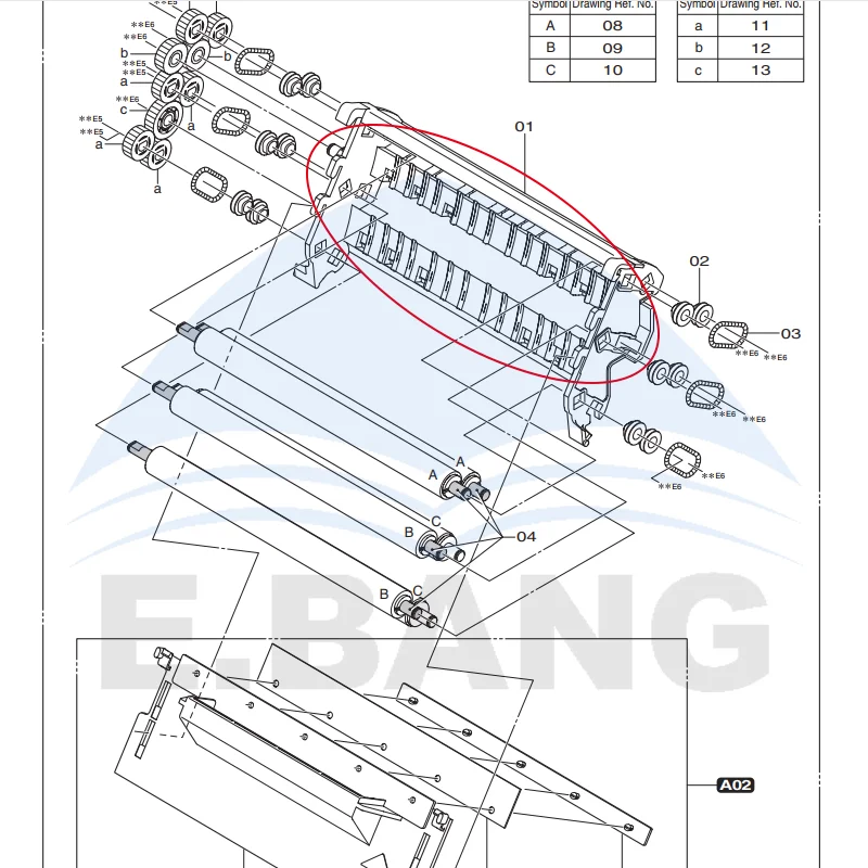 363Y100082 FUJI500 No.7 Bridge Case for Frontier Fuji Laser Color Expander Minilab Machine Replacement Spare Part