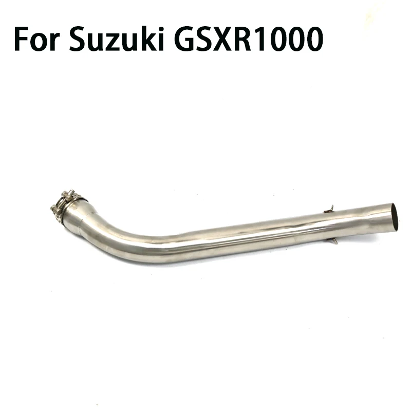 Motorcycle Exhaust Intermediate Connecting Rod Pipe Stainless Steel For Suzuki GSXR1000 GSXR 1000