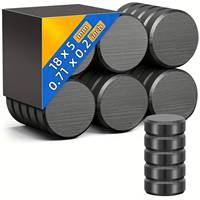 17.5x5mm Magnets for Adhesive Backing, Small Ceramic Crafts Magnets Round Disc Magnets, Perfect For Science, Photo and Crafts