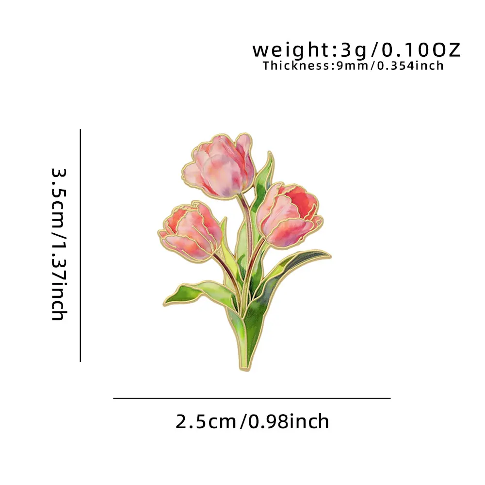 Elegante botanische Emaille-Blumenanstecker, sortierte Pflanzen-Reversbroschen, Natur-Abzeichen für Kleidung, Damen-Modeaccessoires