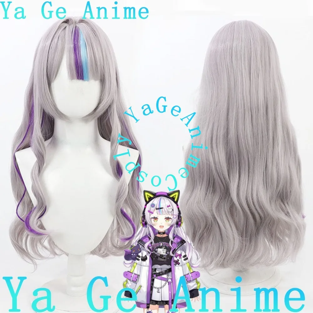 Perruque de cosplay Shion Murasaki de l'anime VTuber Ya Ge, perruque de jeu de rôle pour reality show d'anime, utilisée pour les soirées dansantes sur le thème de l'anime