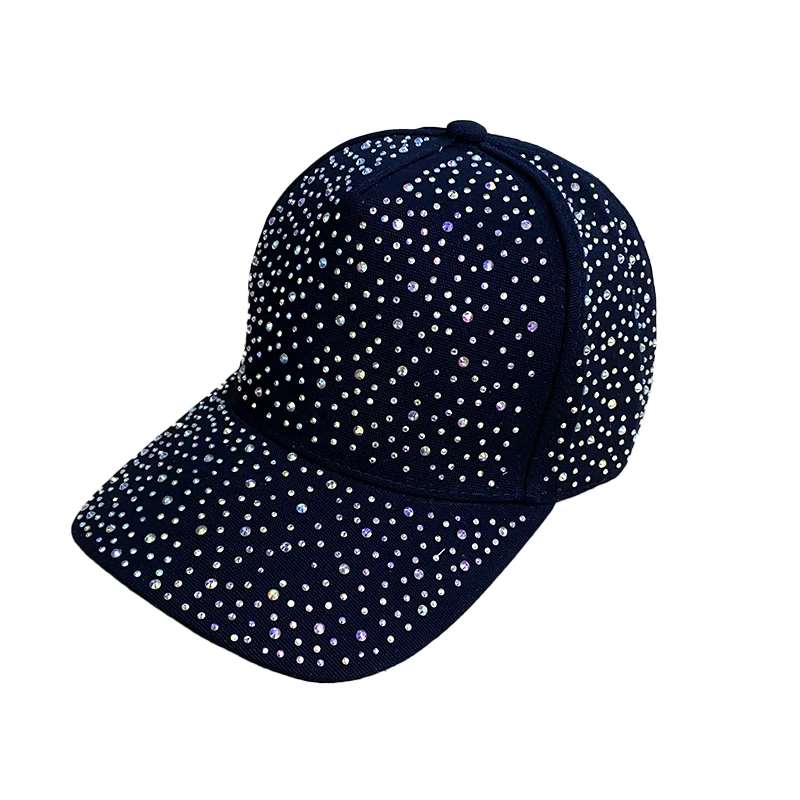 Hat Female Full Star Rhinestone Baseball Hat Women\'s Spring and Summer Fashion All Take Sun Visor Hat Net Red Baseball Cap