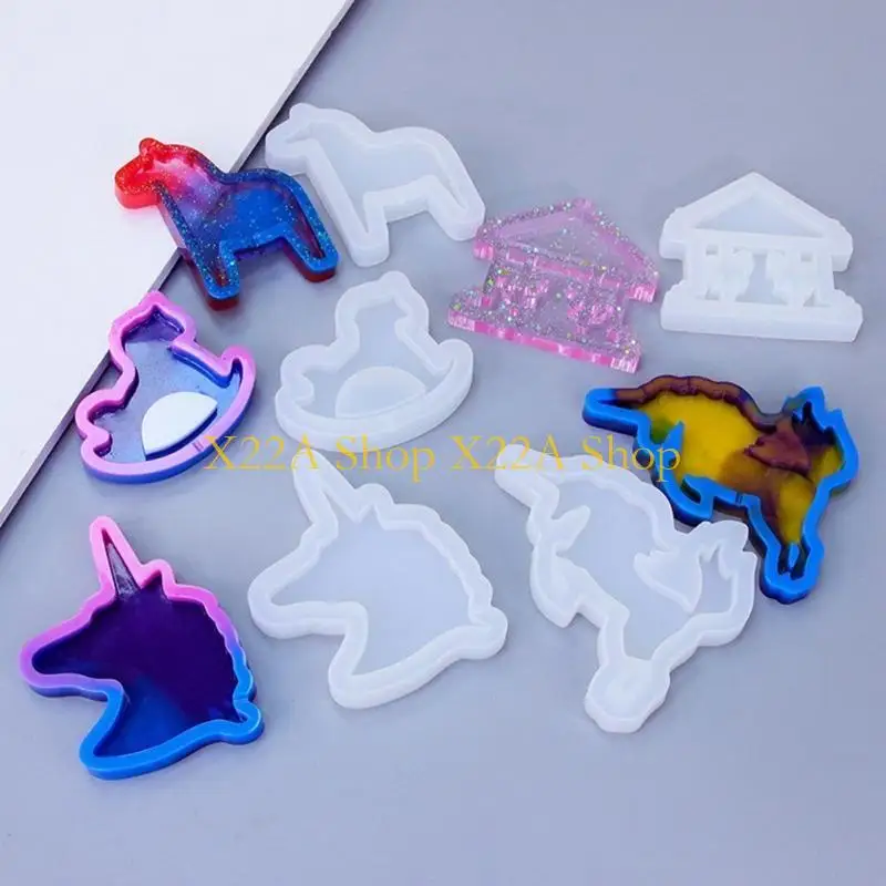 

Unique 36pcs Animals Resin Shaker Molds Handmade Pendant Decoration Silicone Molds Keychain Mold Easy to Clean