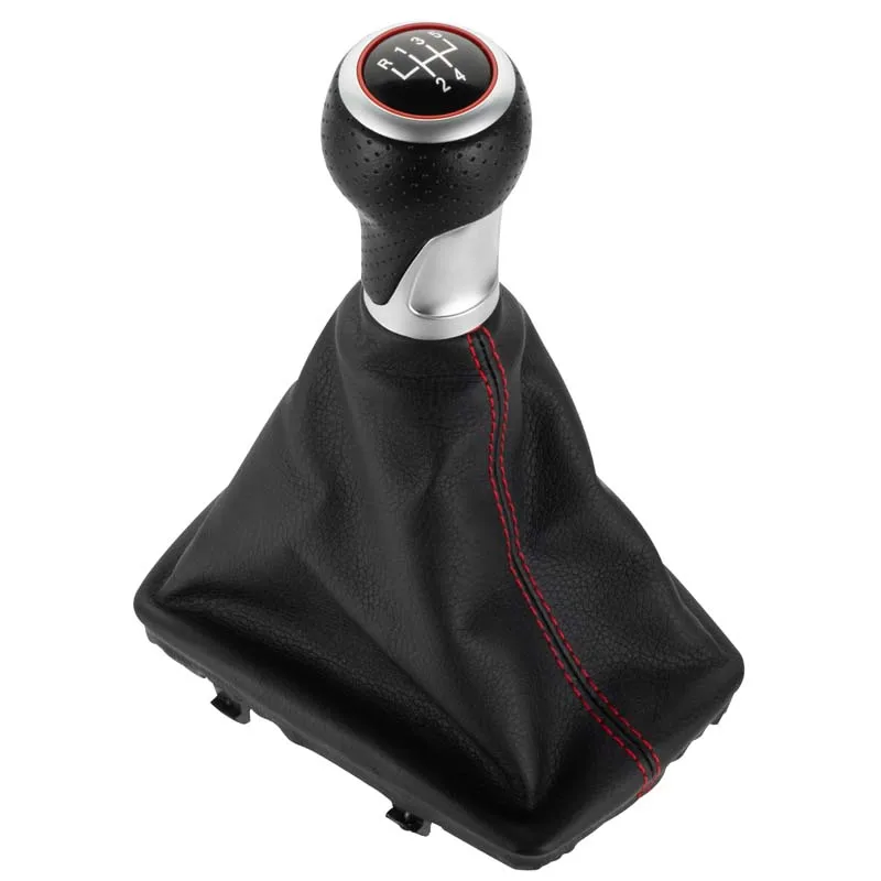 Gear Shift Knob Lever Stick Pen For Audi A4 S4 B8 8K A5 8T Q5 8R S Line 2007-2015 Car Accessories Gaiter Red Line Boot Cover