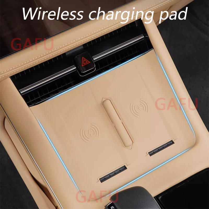 

For Huawei Aito M7 Car Center Control Wireless Charging Silicone Pad Car Interior Decoration Modification Protective Accessories