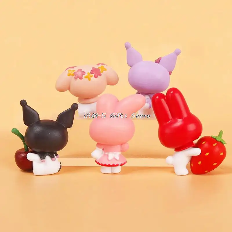 #7 Kawaii SANRIO Blind Box Figures My Melody FigurineToys Set of 5 Japanese Anime Cartoon Kuromi Cute Christmas Gift