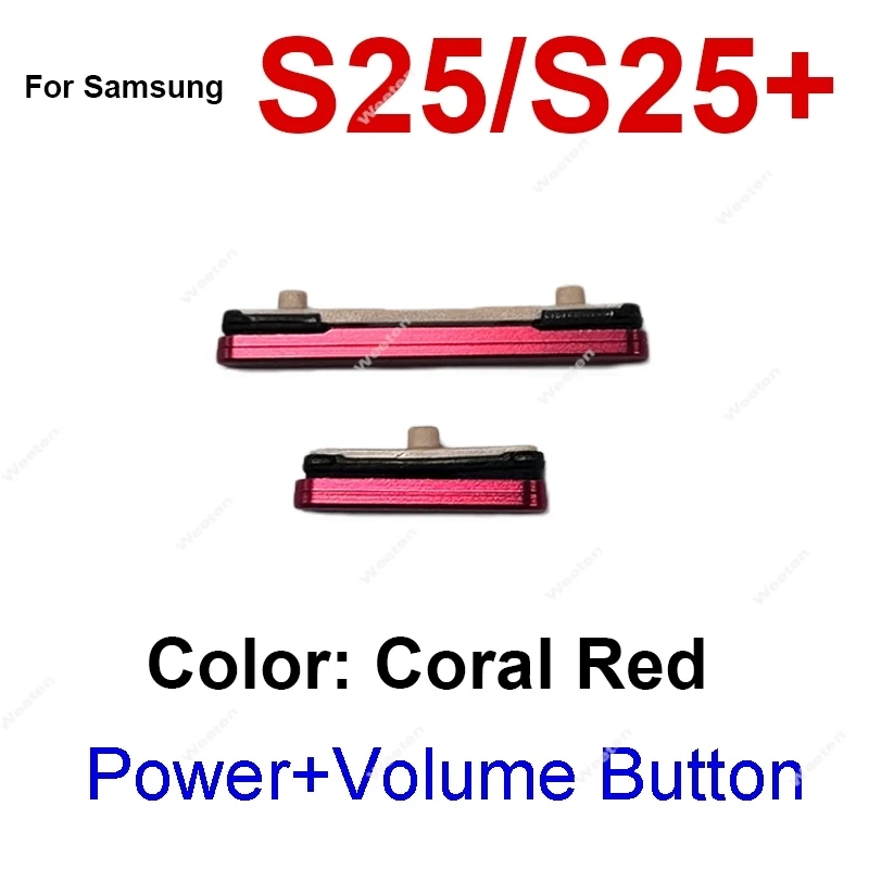 On/Off Power Button For Samsung Galaxy S25 S25 Plus S25 Ultra S25 Edge Power Volume Side button Volume Side keypad Control Parts