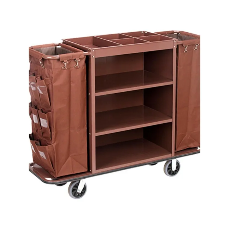 Service car, linen truck, cleaning work cart, cleaning, stainless steel push