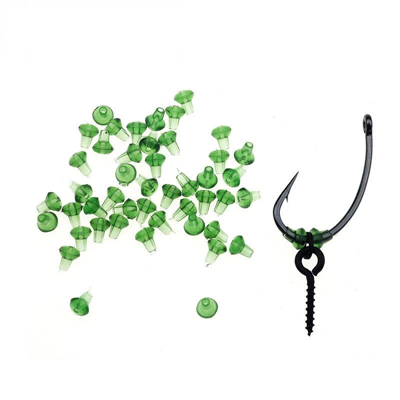 

10000pcs Rubber Stop Stoppers Carp Fishing Hook Positioner Anti Tangle Swivels Raccords pêche à la carpe Critique Localisateur