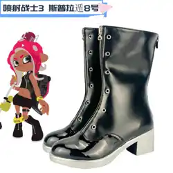 Splatoon 3 Cosplay Boots Shoes Black Shoes Halloween Carnival Party Cosplay Custom Made