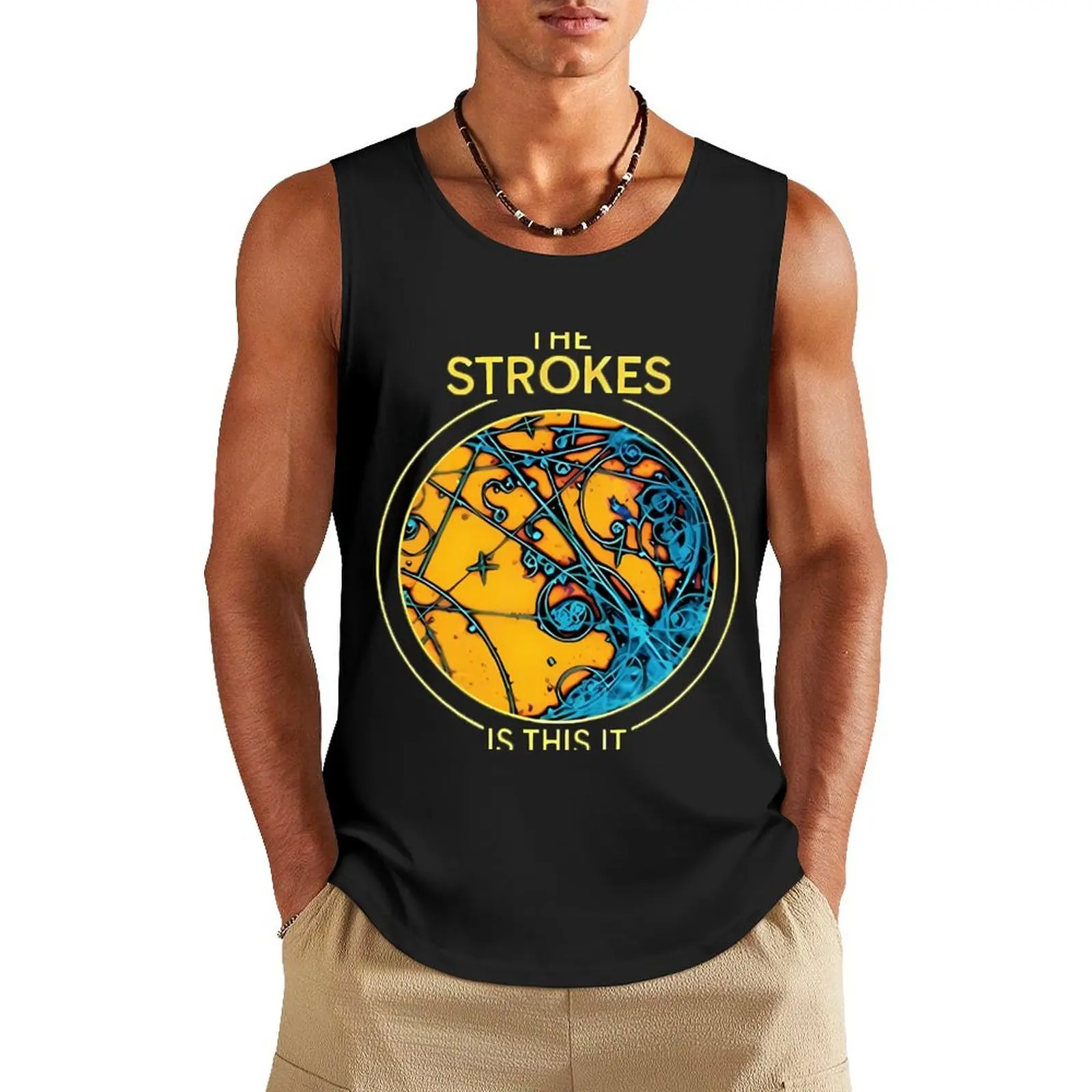 

Classic Tour Rock Band - Album Music Logo 2024 Tank Top Sleeveless men sleeveless man shirts Muscle fit