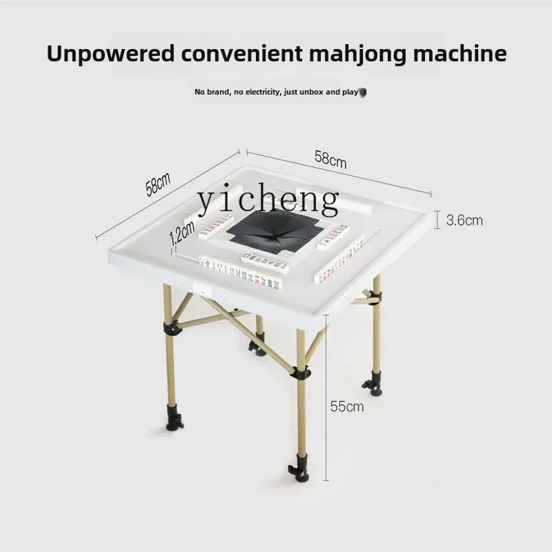 ww24 Travel Portable Folding Mahjong Table Outdoor Camping Storage Blind Box Mahjong Mini Leave-in No Size Card Small