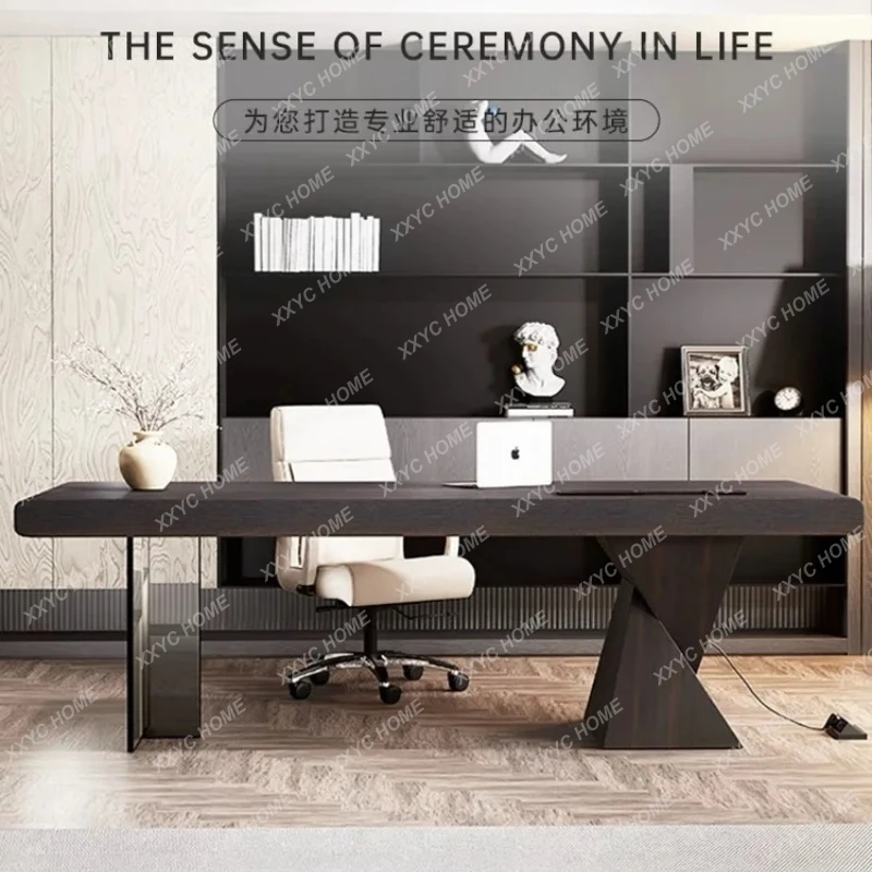 

minimalist light luxury solid wood with drawers desk desk home office computer desk design sense workbench
