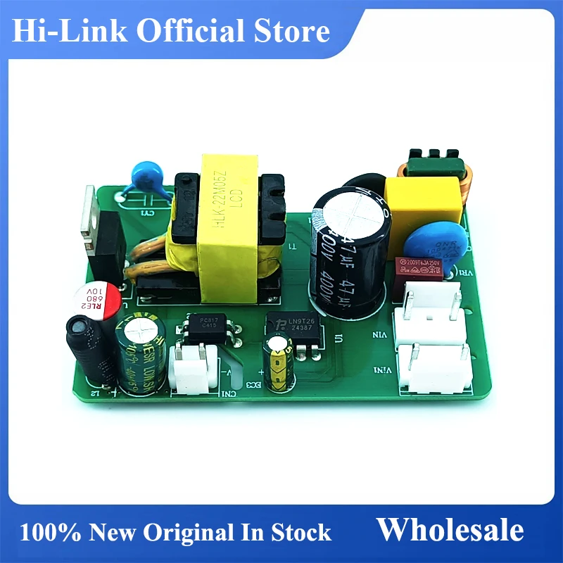 

Hi-Link 22W 110V 220V 240V to 5V 4.5A AC DC PCB Intelligent Power Supply Module HLK-22M05Z In Stock Wholesale Smart Electronics