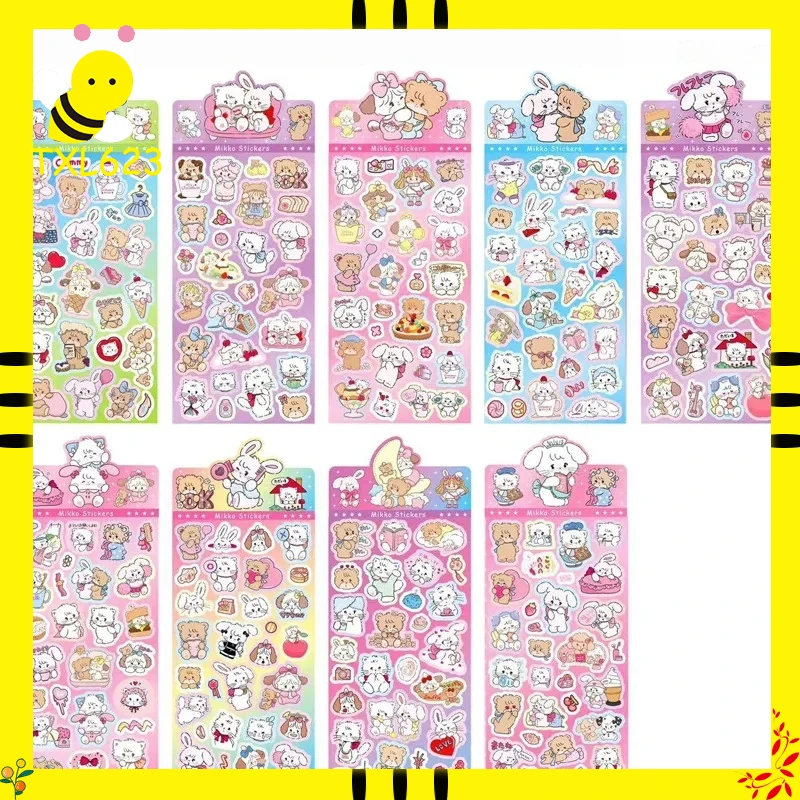 9/90pcs Mikko Laser Sticker Mobile Phone Diary Hand Account Diy Ins Cartoon Celebrity Explosion Children Sticker Wholesale