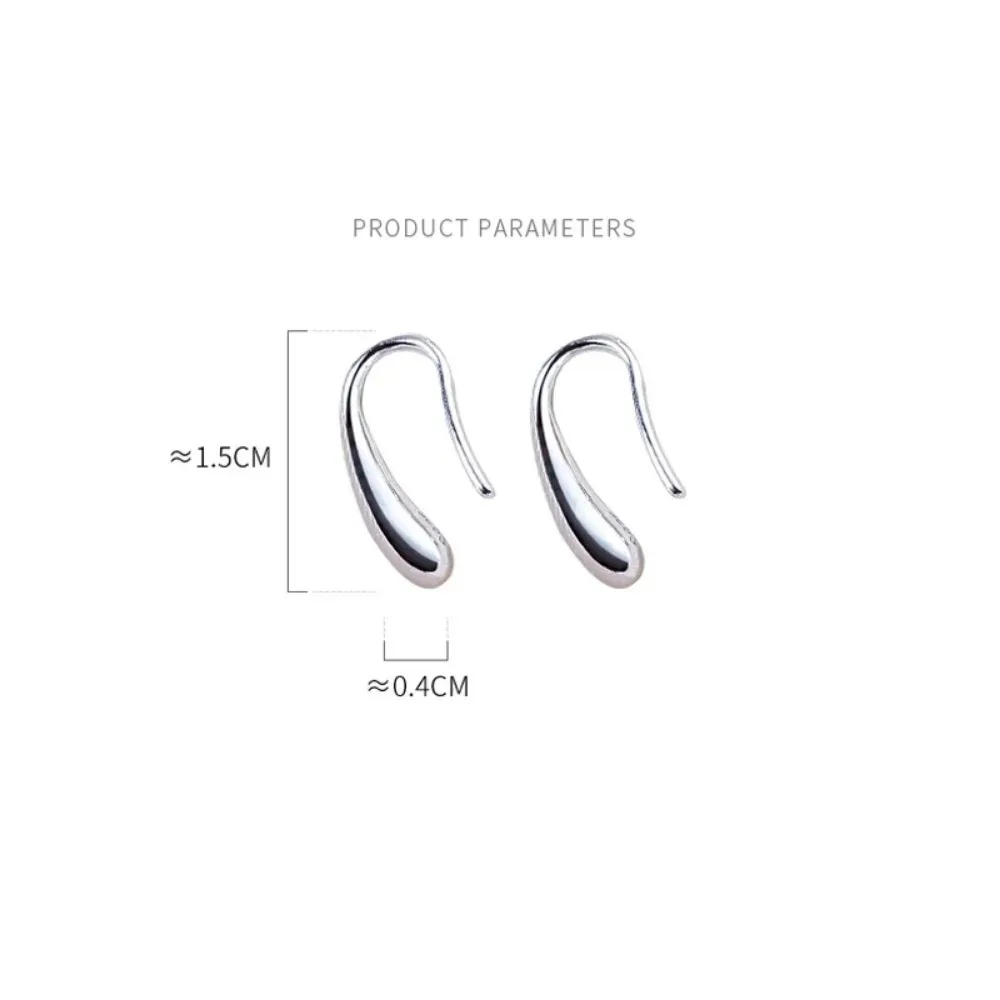 Women's Silver Water Drop Shape Earrings
