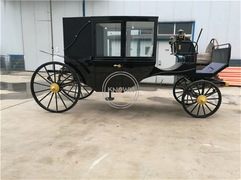 Carro de caballo plegable eléctrico Carro de turismo real para pasajeros en Europa